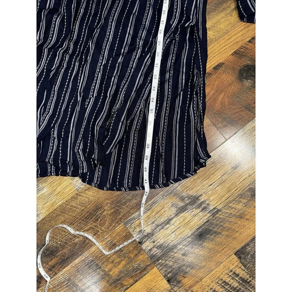 Dear John Shirt Dress   Roll Up Sleeves Flowy Blue And White Striped S - Picture 11 of 11